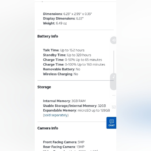 At&t prepaid motivate 4 32GB Storage and 13MP Camera new sim - Picture 3 of 5